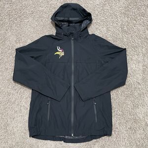 Valley City State Vikings Jacket Womens Medium Black Cheerleader North Dakota
